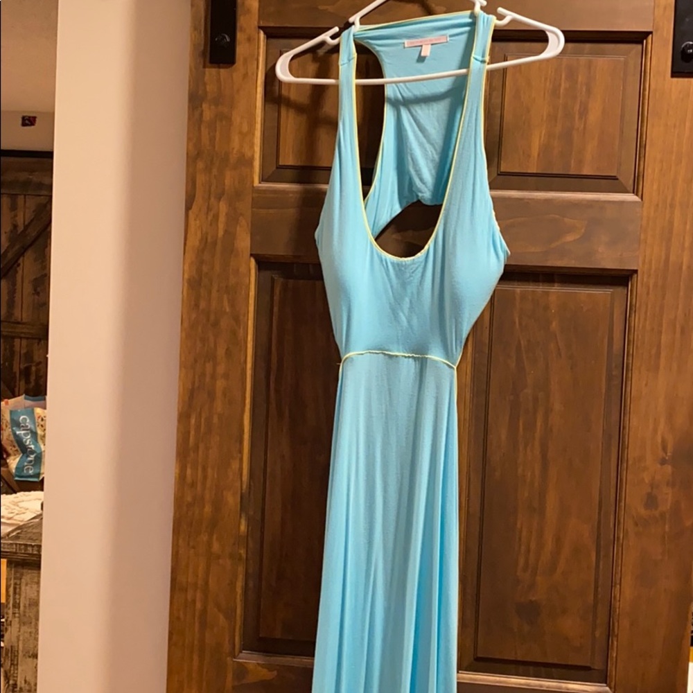 Open back maxi dress